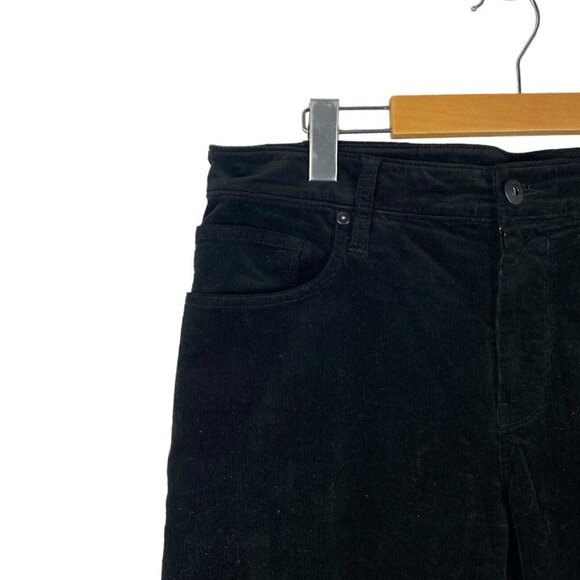 Paige Men's Lennox Corduroy Slim Fit Stretch Pants Black US 33 - Picture 5 of 15